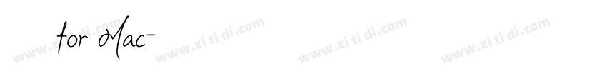 新细明体 for Mac字体转换